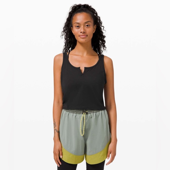 lululemon athletica Tops - Lululemon cropped Henley tank